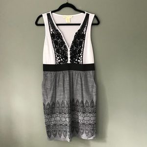 Black and White patterned Staring at Stars Dress